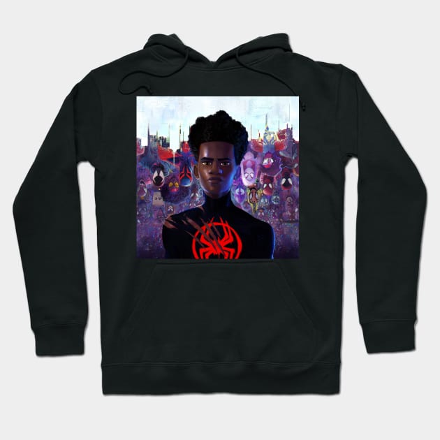 Across the Spider-Verse Hoodie by Marvel-Verse